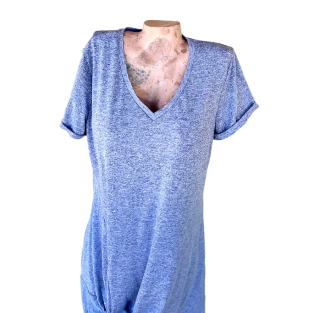 Twist-Front T-Shirt Dress - Picture 2 of 8